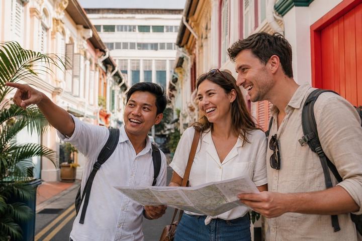 A local guide sharing a Singapore neighbourhood with travellers