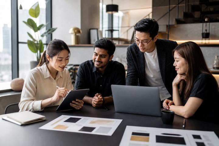 An Asia-Pacific product team developing a digital platform