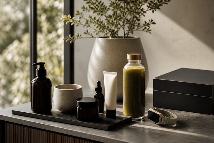 A refined arrangement of wellness and consumer products